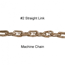 #2 Straight Link Import Machine Chain - Per Foot