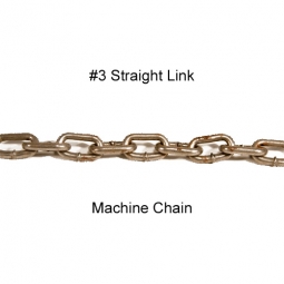 #3 Straight Link Import Machine Chain - 100ft.
