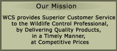 Wildlife Control Supplies mission statement