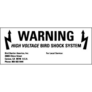 Warning Labels - 1 Pack (10)