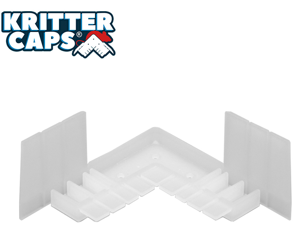Kritter Cap® Corner Inserts for Vinyl Siding