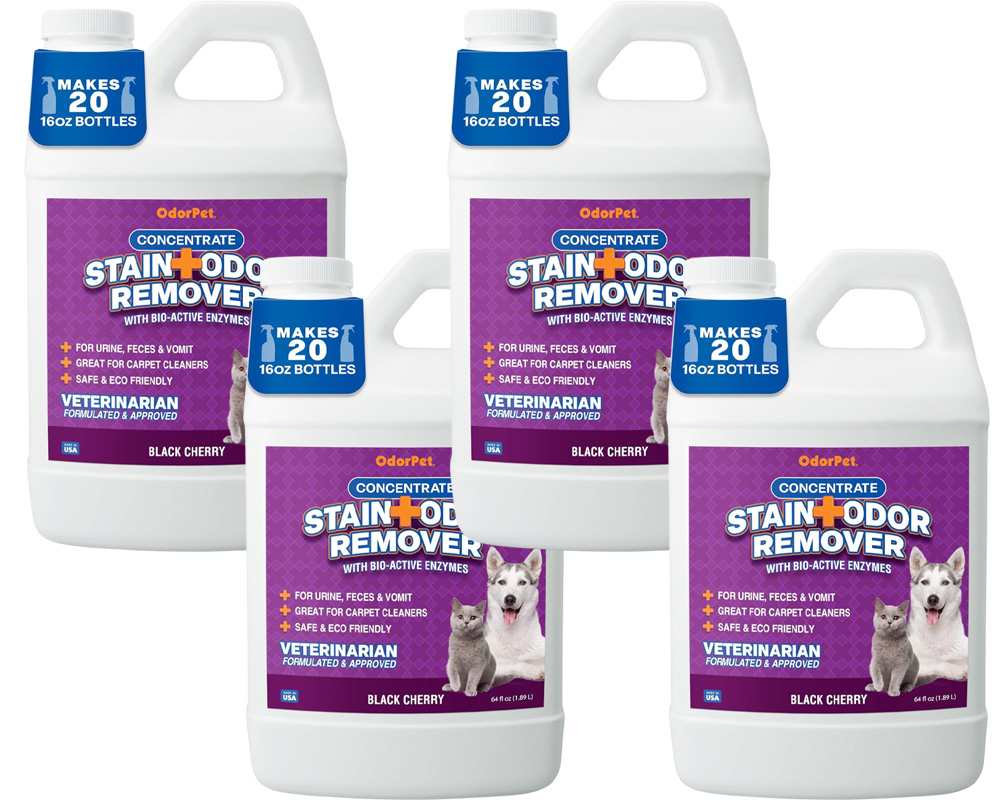 OdorPet® Bio-Active Odor Eliminator (1/2 Gallon - Case of 4)