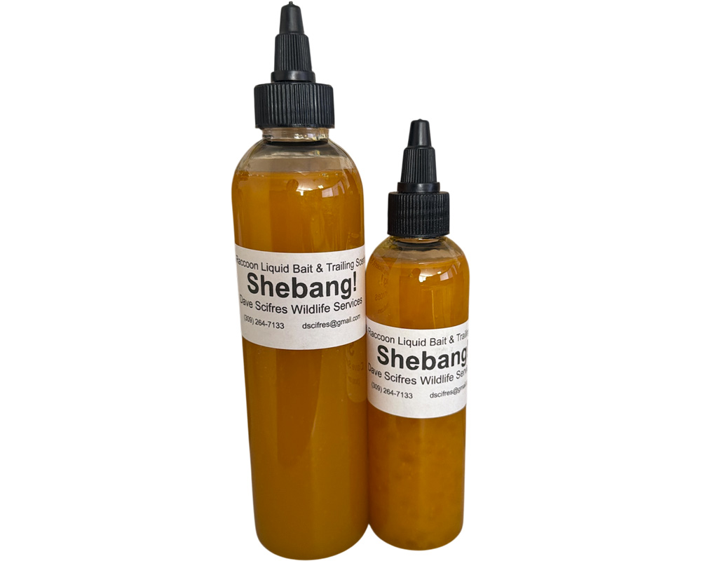 Dave Scifres Shebang! Skunk & Raccoon Liquid Bait & Trailing Scent