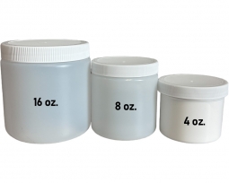Plastic Wide Mouth Jars