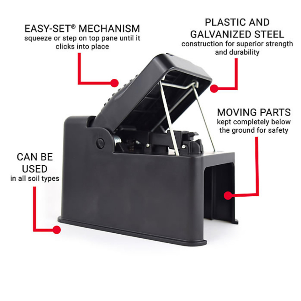 Wildlife Control Supplies: Black Box Gopher Trap - Dozen