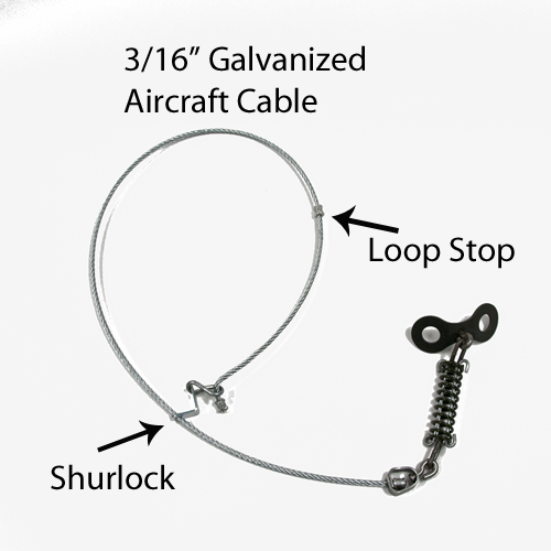Complete Replacement Cable Assembly 3/16" w/Shurlock (Coyote)