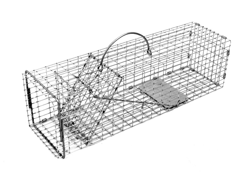 Tomahawk Model 102SS Flush Mount LiveTrap  - Chipmunk/Gopher/Rat Size