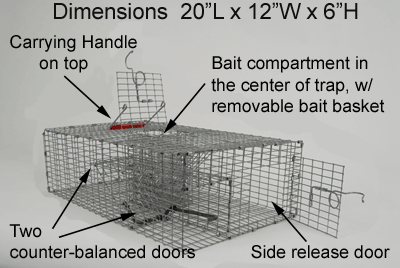 WCS™ Multi-Catch Rodent Trap, Wildlife Control Supplies