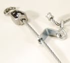 Closeup of Shurlock and Swivel on Collarum Coyote Cable